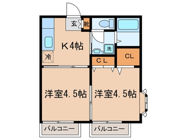 エレガントミヤの物件間取画像